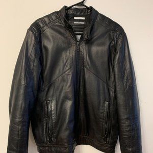 Calvin Klein Biker Leather jacket Size S